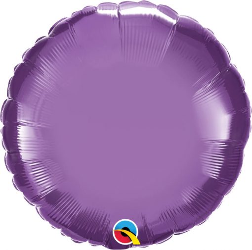 18" / 46cm Round Chrome® Purple Qualatex #90025