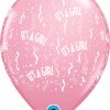 11" / 28cm It's A Girl-A-Round Pink Qualatex #11731-1