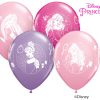 11" / 28cm Disney Princess Cameos Asst of Wild Berry, Pink, Spring Lilac Qualatex #18679-1