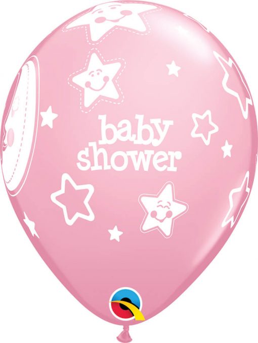 11" / 28cm Baby Shower Moon & Stars Qualatex #36982-1