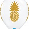 11" / 28cm Pineapple Diamond Clear Qualatex #57552-1