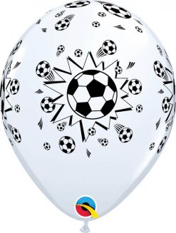 11" / 28cm Soccer Balls White Qualatex #92044-1