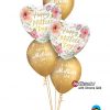 Bukiet 899 Chrome™ Gold Mother's Day Polka Dots Qualatex #82207-2 85704-3 58271-3