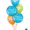 Bukiet 1048 Confetti Birthday Boy Qualatex #49444-2 20265-3