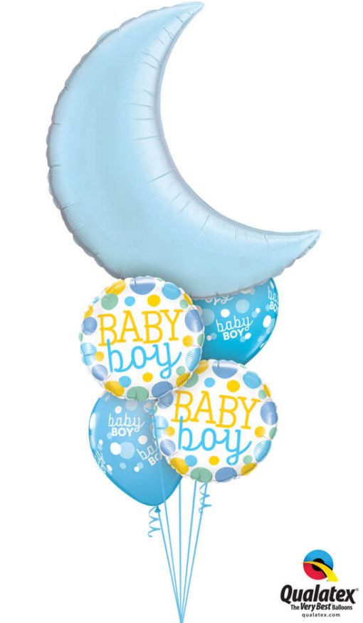 Bukiet 1042 Baby Blue Moon Bouquet Qualatex #74622 55385-2 55988-2