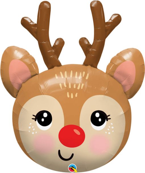 35″ / 89cm Red-Nosed Reindeer Qualatex #14976