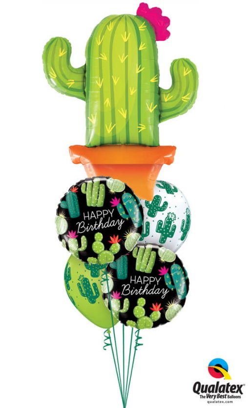 Bukiet 1200 Happy Birthday Cacti Qualatex #78652 78662-2 80570-2