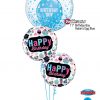 Bukiet 1220 Birthday Boy Confetti Bubble Qualatex #57789 78669-2 17920