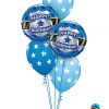 Bukiet 1251 Birthday Badge in Blue Qualatex #85909-2 18449-3