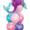 Bukiet 1271 Gnarly Narwhal Birthday Qualatex #87956 20266-6