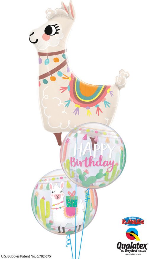 Bukiet 1364 Big, Birthday Llama Qualatex #85914 87742-2