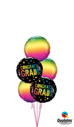 Bukiet 1455 Celebrating You, Grad! Qualatex #98488-2 97426-3