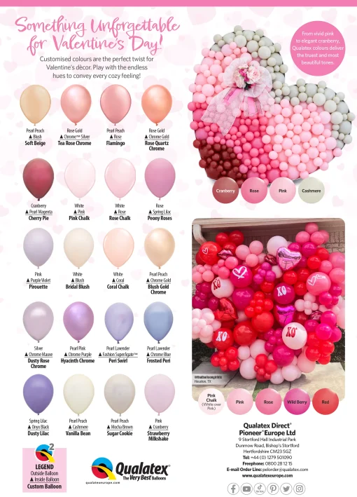 Katalog VALENTINE CUSTOM COLOURS FLIER Qualatex