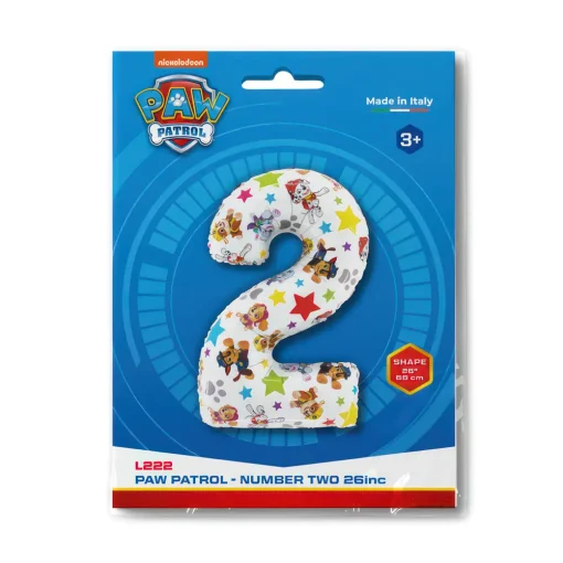 26" / 53x71cm Balon foliowy Cyfra ''2'' Psi Patrol / Paw Patrol - Number Two Grabo #L222