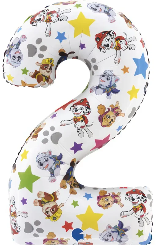 26" / 53x71cm Balon foliowy Cyfra ''2'' Psi Patrol / Paw Patrol - Number Two Grabo #L222