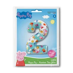 26" / 66cm Balon foliowy Cyfra ''2'' Peppa Pig - Number Two Grabo #L252