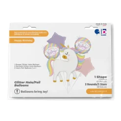 Bukiet 1770 Set Glitter Pastel Unicorn Grabo #SET35952GH-P