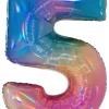 40″ / 102cm Number 5 Colourful Rainbow Grabo #815RH